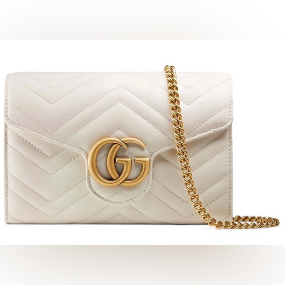 Gucci GG Matelasse Wallet on a Chain